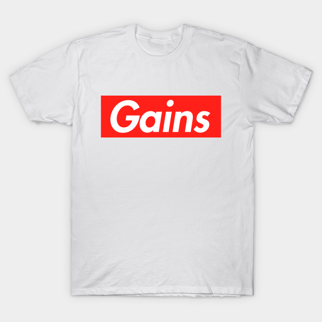 GAINS Gym TShirt TeePublic